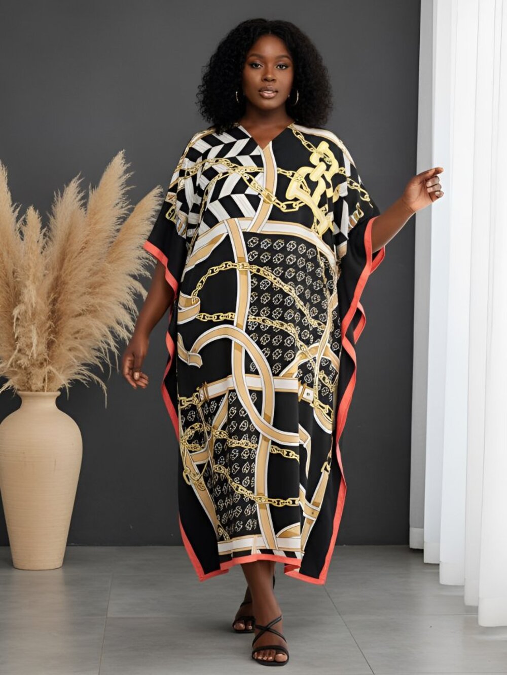 Gypsie Blu Women Kaftan Dress Plus Size Cover Up Beach Maxi Dresses for Ladies